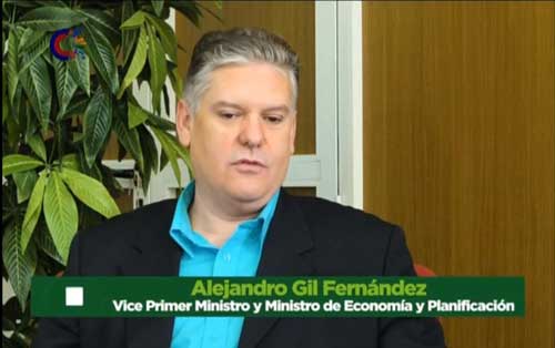Alejandro Gil Viceprimer ministro cubano y titular de Economía y Planificación (MEP) 