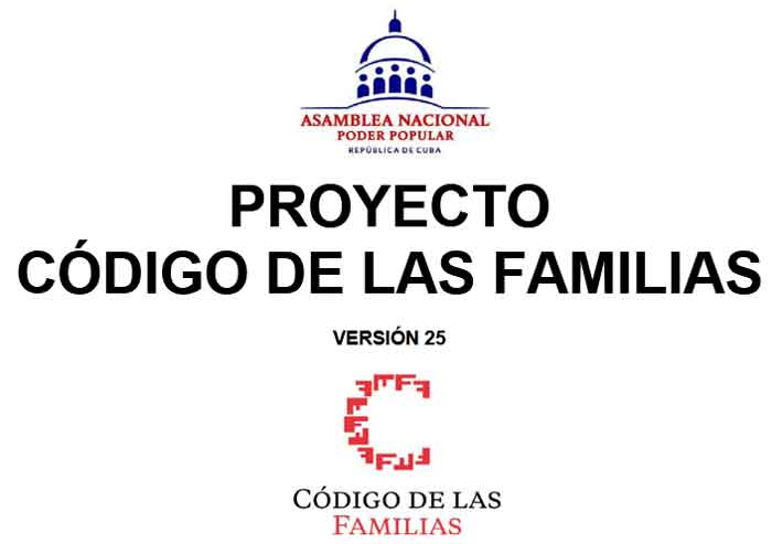 Disponible versión 25 del anteproyecto del Código de las Familias