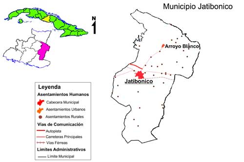 mapa jatibonico