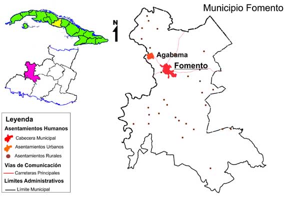 mapa municipio fomento