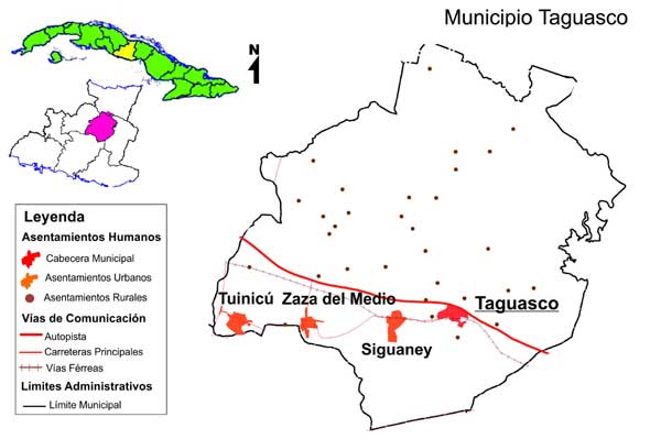 mapa taguasco