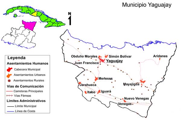 mapa yaguajay